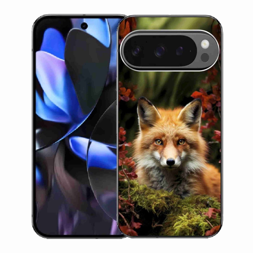Gél borítás mmCase a Google Pixel 9 Pro számára - róka az erdőben