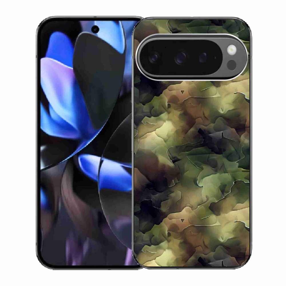 Zselés borítás mmCase a Google Pixel 9 Pro számára - terepszínű minta 10