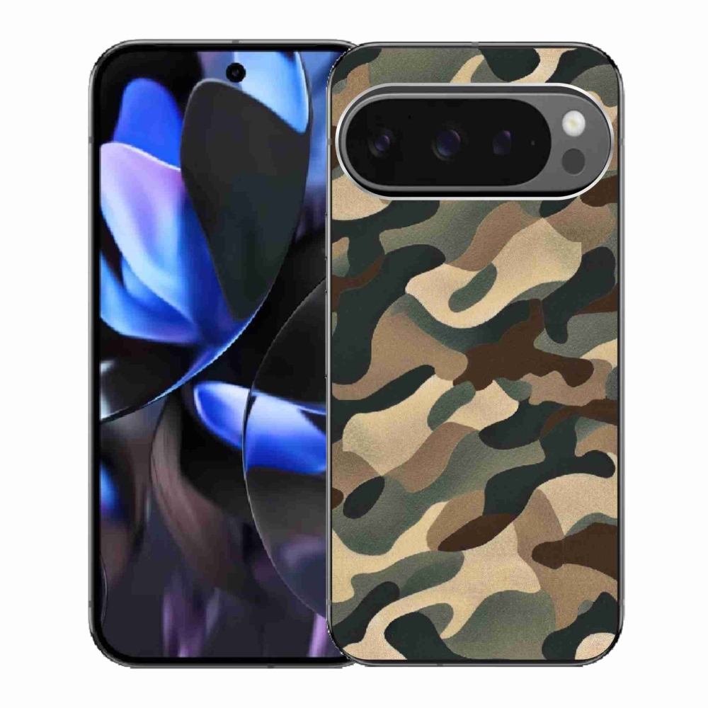 Zselés borítás mmCase a Google Pixel 9 Pro számára - terepszínű minta 11