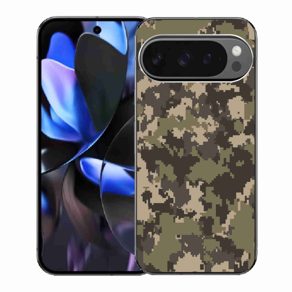 Zselés borítás mmCase a Google Pixel 9 Pro számára - terepszínű minta 12