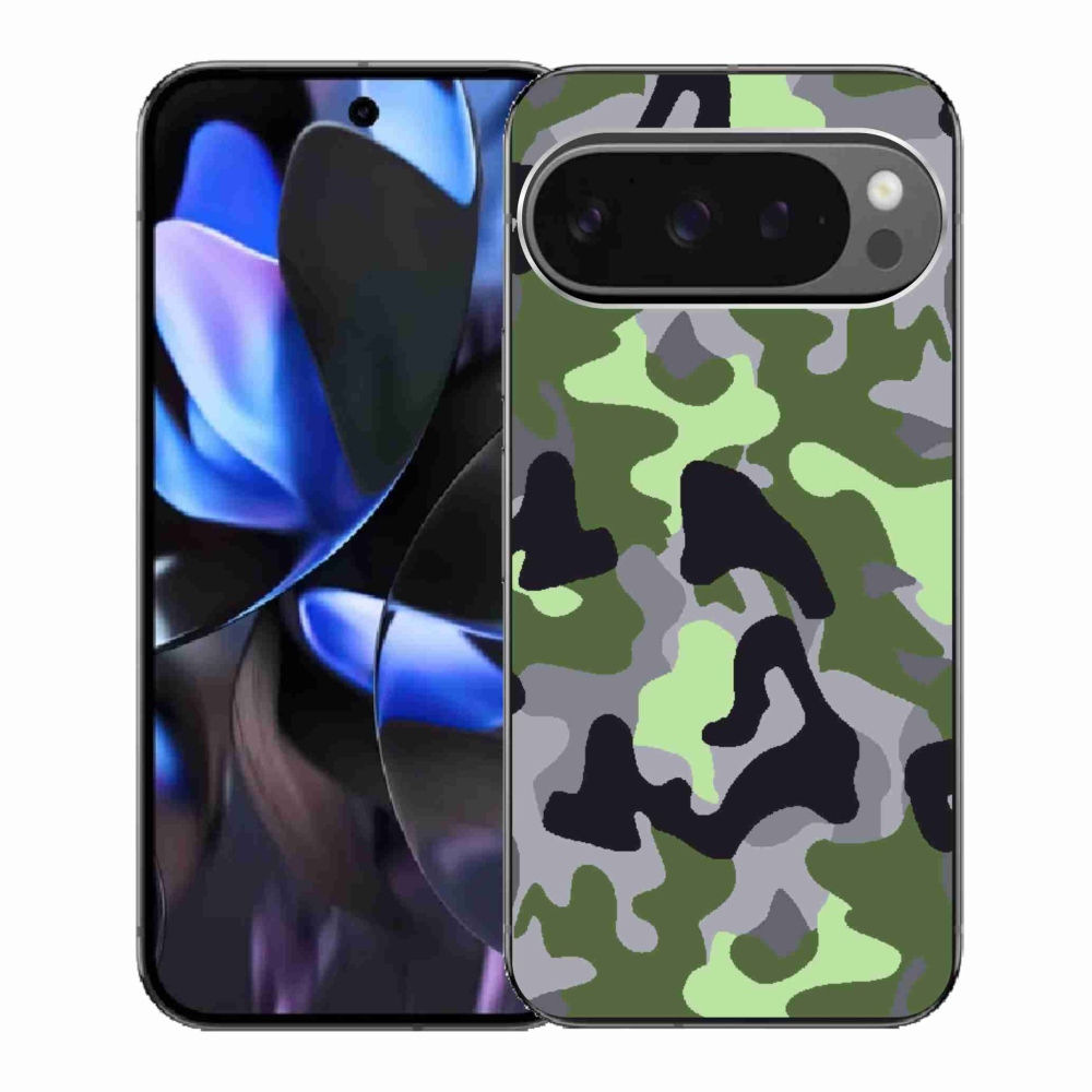 Zselés borítás mmCase a Google Pixel 9 Pro számára - terepszínű minta 7