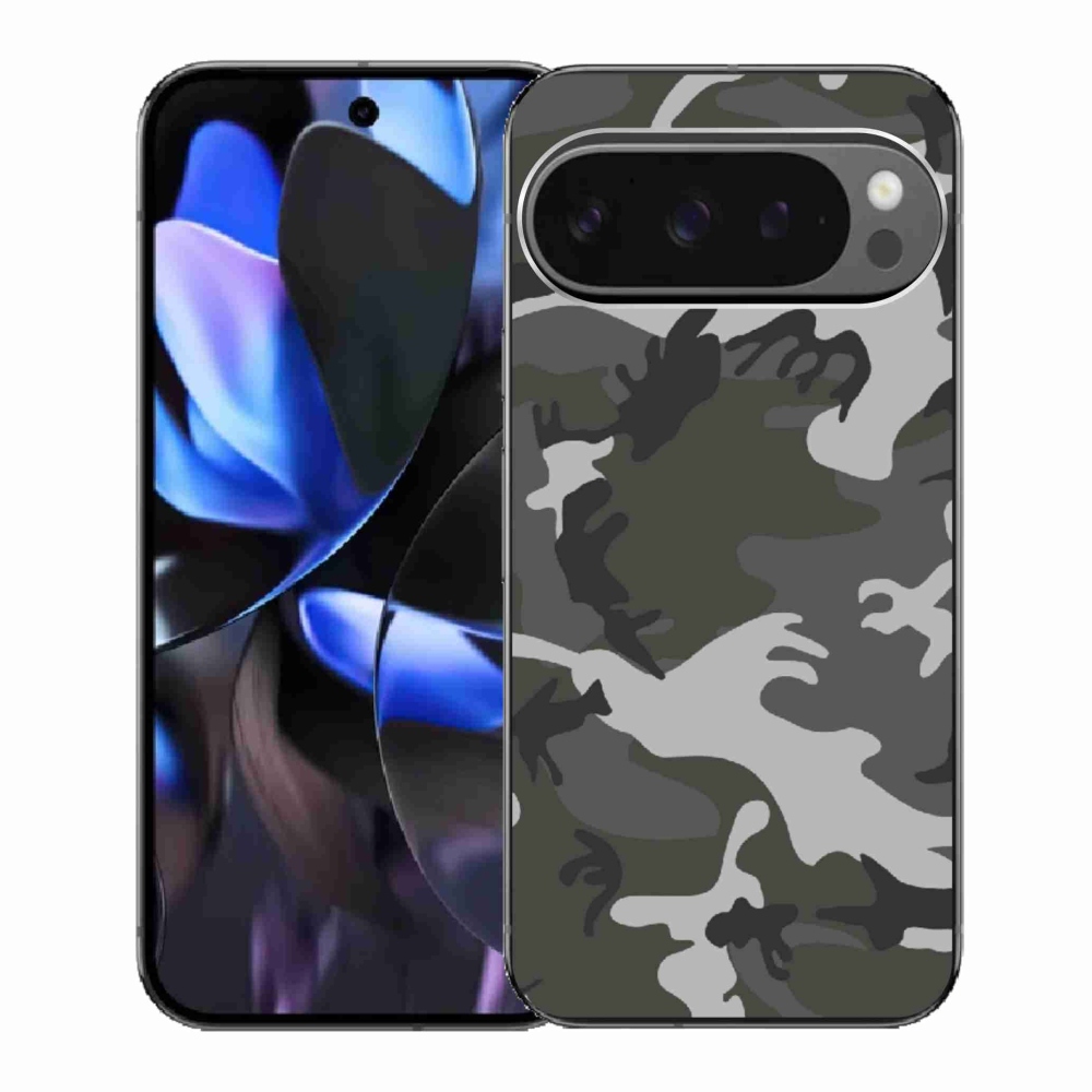 Zselés borítás mmCase a Google Pixel 9 Pro számára - álcázó mintás