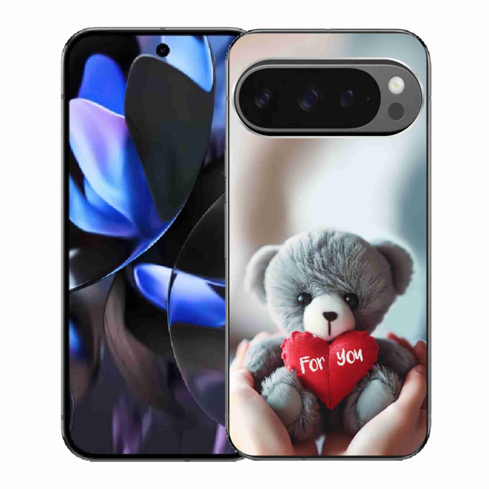 Gél borítás mmCase a Google Pixel 9 Pro számára - mackó a szerelmesek számára