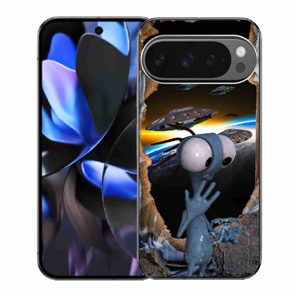 Gél borítás mmCase a Google Pixel 9 Pro számára - Alien