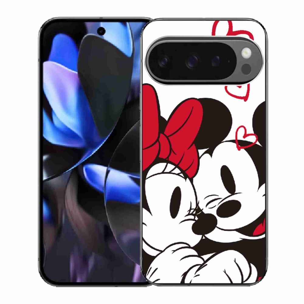 Zselés borítás mmCase a Google Pixel 9 Pro-hoz - minnie és mickey