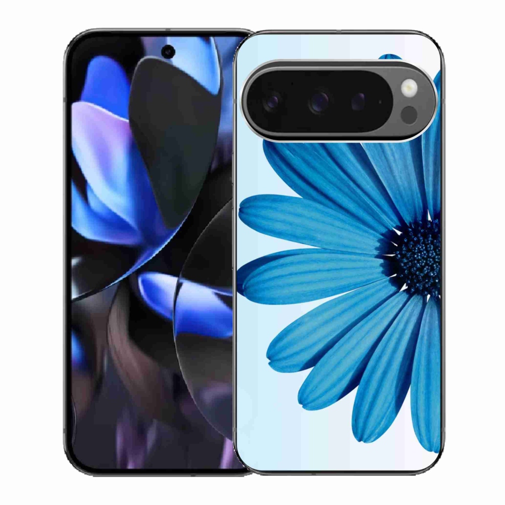 Zselés borítás mmCase a Google Pixel 9 Pro számára - kék százszorszép