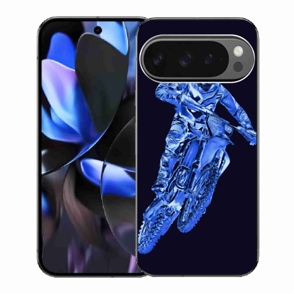 Gél borítás mmCase a Google Pixel 9 Pro számára - motocross 1