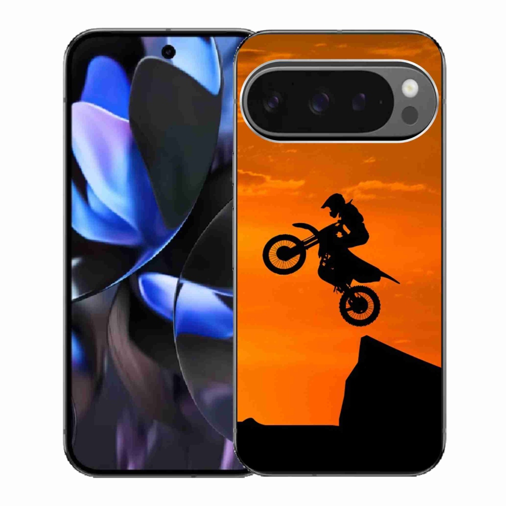 Zselés borítás mmCase a Google Pixel 9 Pro számára - motocross
