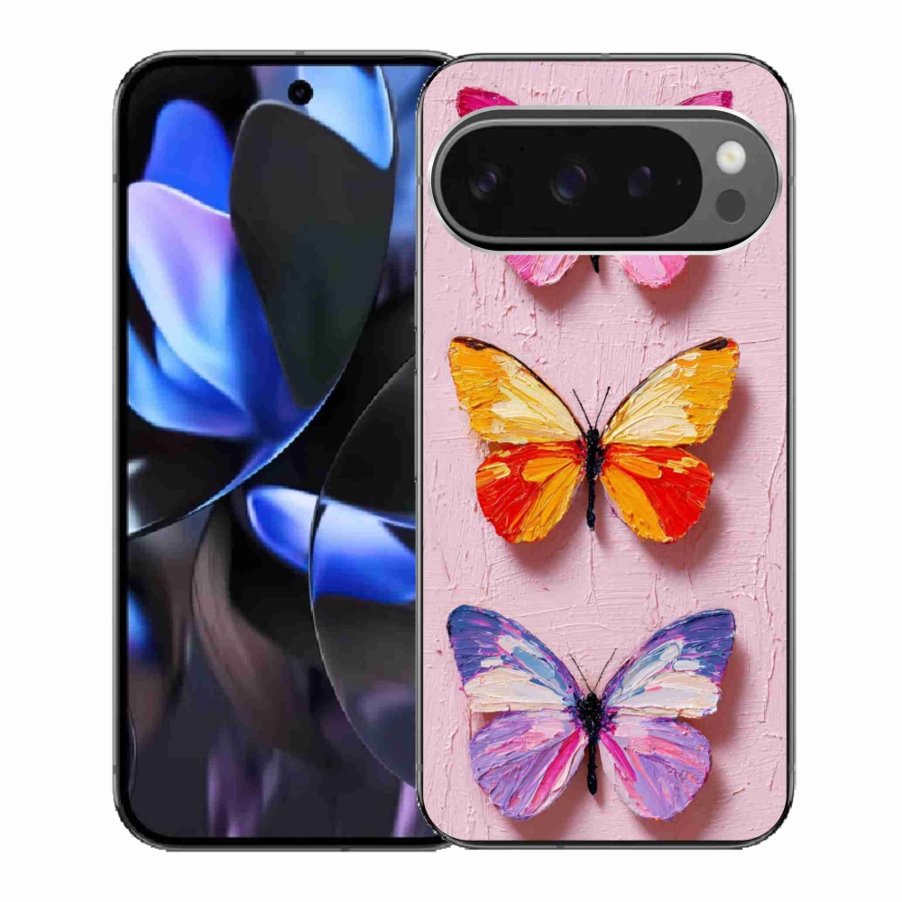 Gél borítás mmCase a Google Pixel 9 Pro számára - pillangó szentháromság