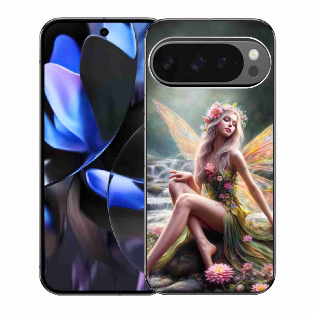 Gél borítás mmCase a Google Pixel 9 Pro számára - pillangó nő 1