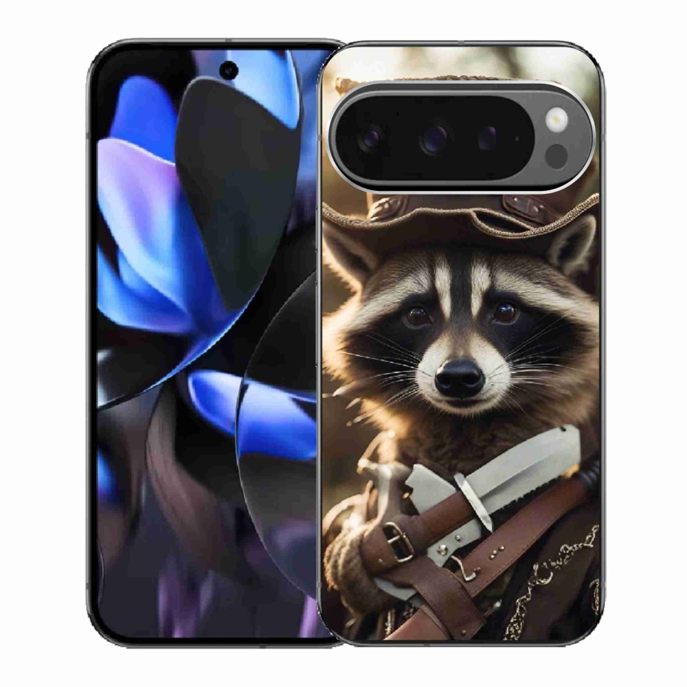 Gél borítás mmCase a Google Pixel 9 Pro számára - mosómedve egyenruhában