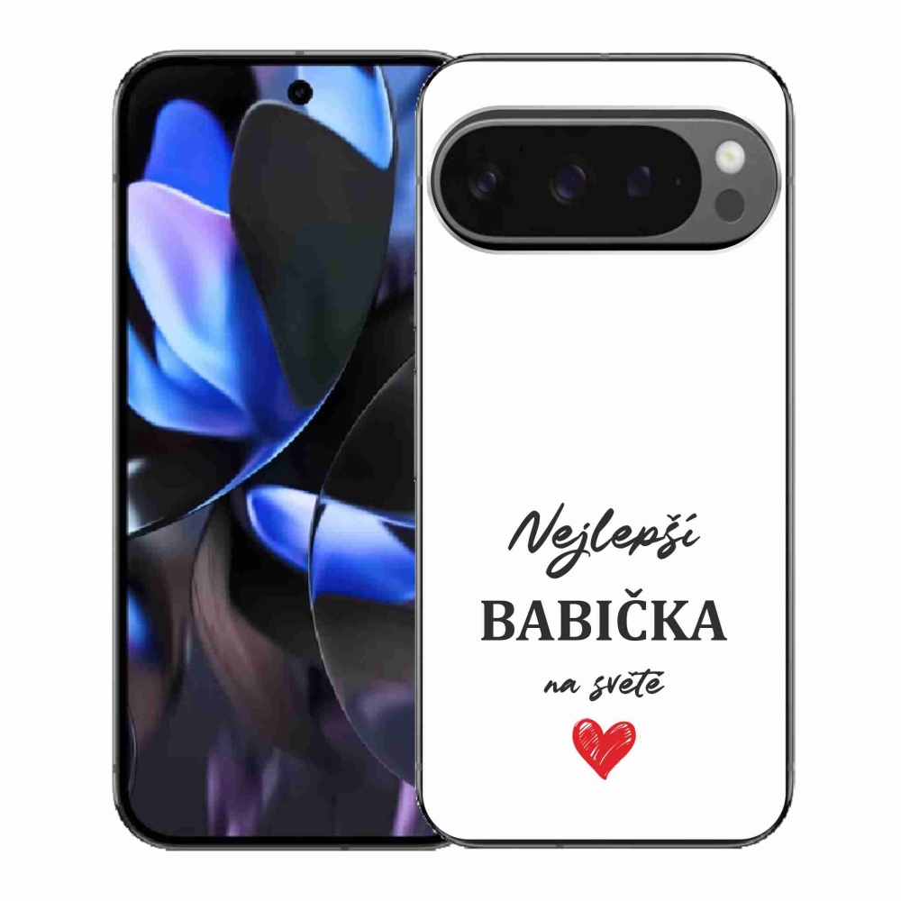 Gél borítás mmCase a Google Pixel 9 Pro számára - Best Grandma 1 fehér háttér
