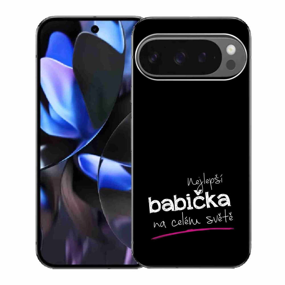 Gél borítás mmCase a Google Pixel 9 Pro - A legjobb nagyi 4 fekete háttérrel