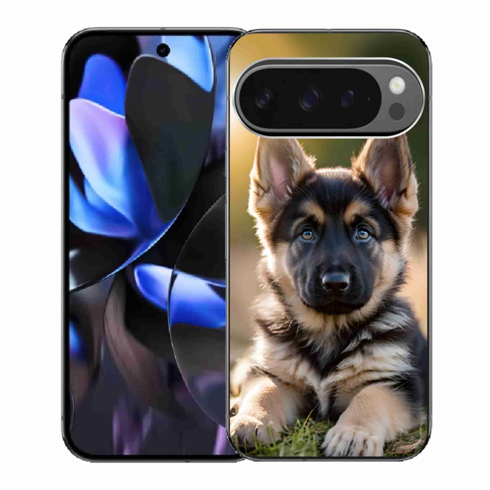 Zselés borítás mmCase a Google Pixel 9 Pro számára - Német juhászkutya a természetben