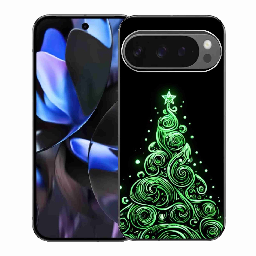 Gél borítás mmCase a Google Pixel 9 Pro számára - neon karácsonyfa 3