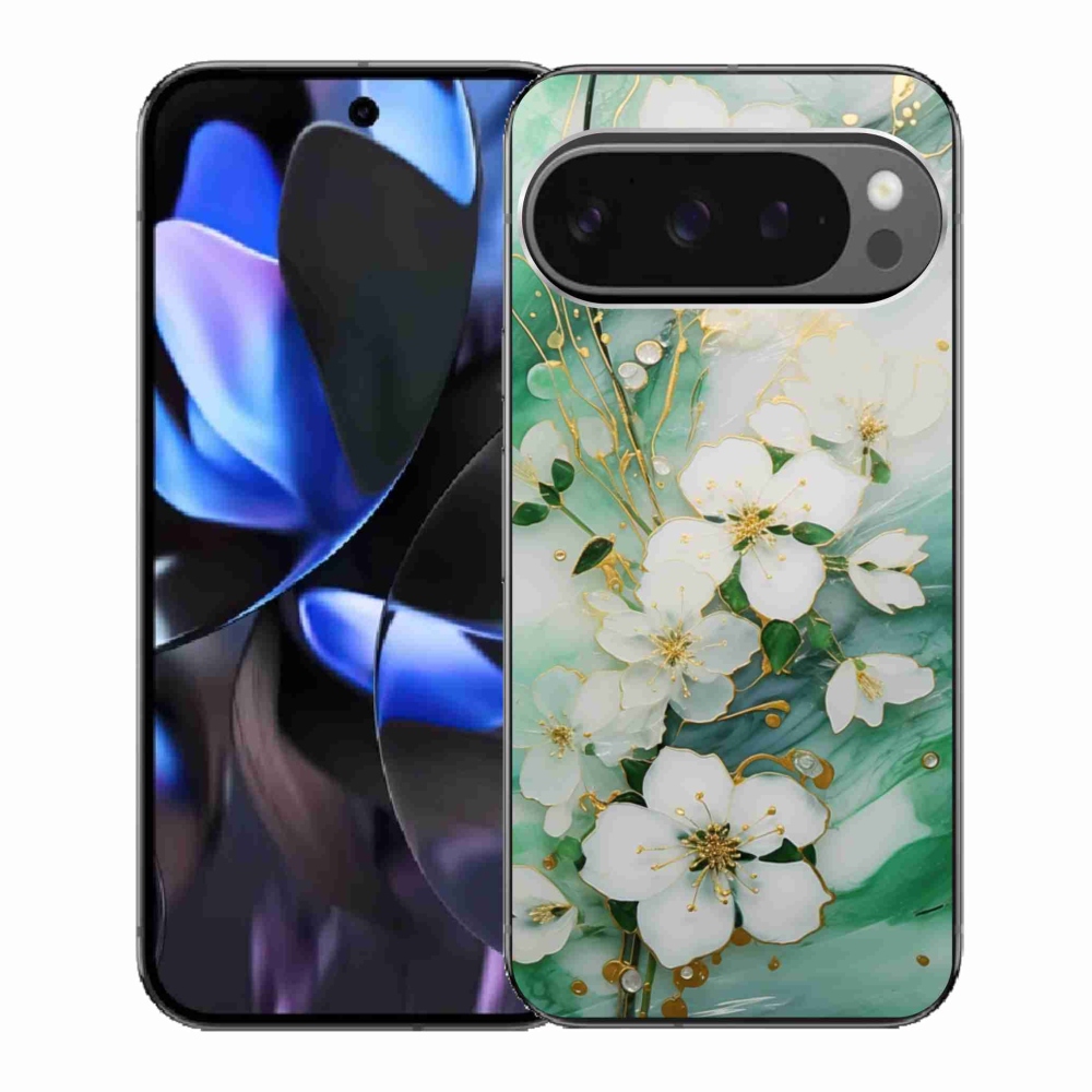 Gél borítás mmCase a Google Pixel 9 Pro számára - finom virágok