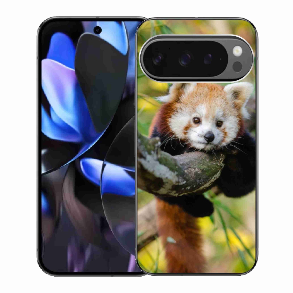 Zselés borítás mmCase a Google Pixel 9 Pro számára - pandavörös