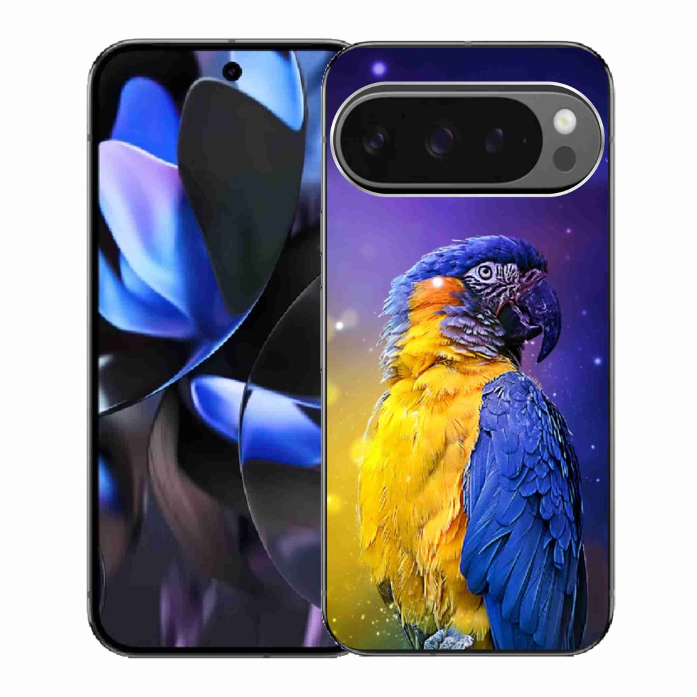 Gél borítás mmCase a Google Pixel 9 Pro számára - papagáj ara 1