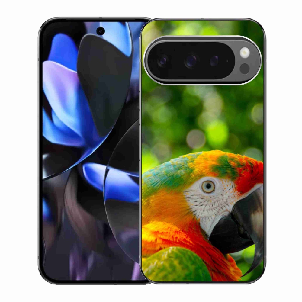 Gél borítás mmCase a Google Pixel 9 Pro számára - papagáj ara 3