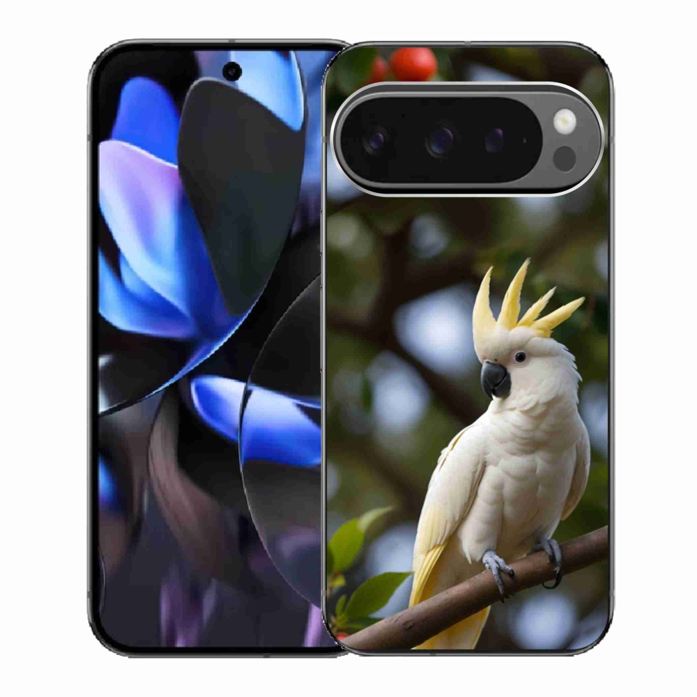 Gél borítás mmCase a Google Pixel 9 Pro számára - papagáj kakadu 3