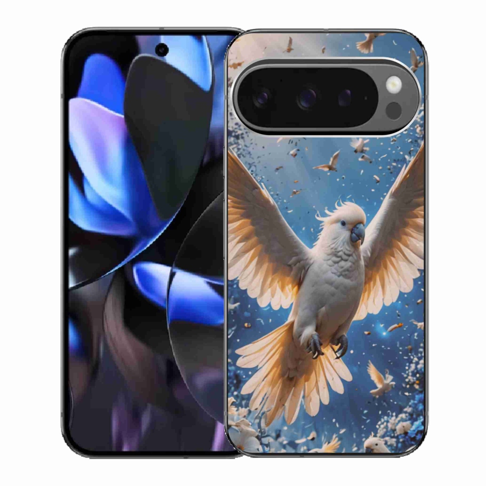 Gél borítás mmCase a Google Pixel 9 Pro számára - papagáj kakadu