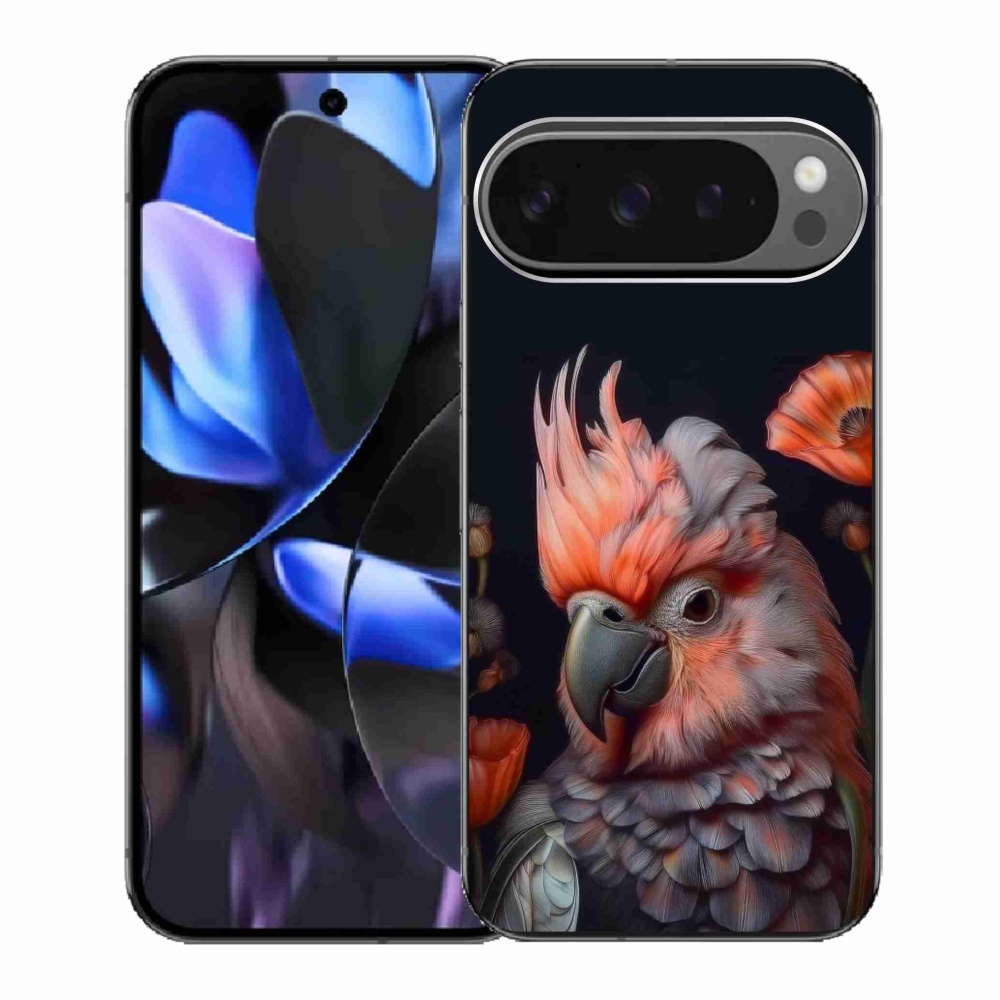 Gél borítás mmCase a Google Pixel 9 Pro-hoz - kakadu papagáj színekben