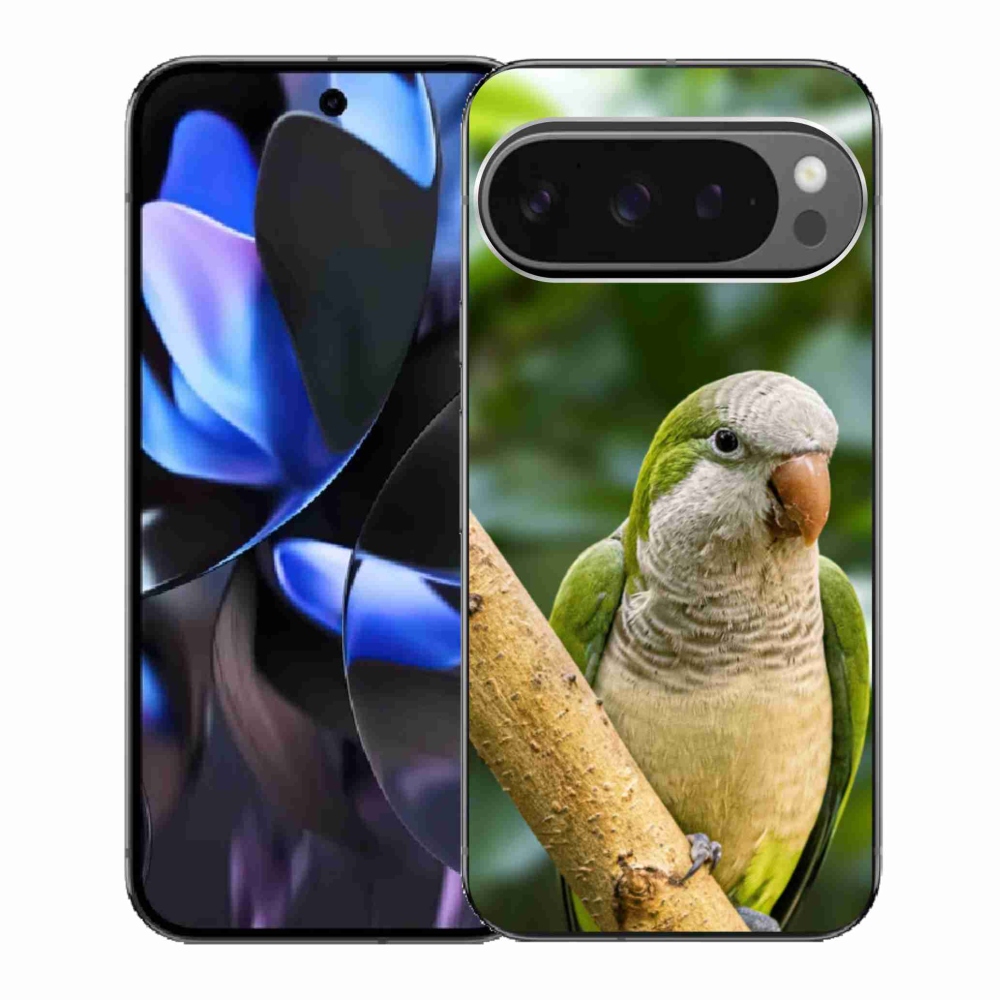Gél borítás mmCase a Google Pixel 9 Pro számára - papagáj