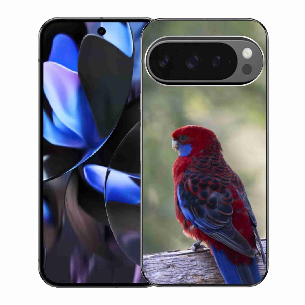 Zselés borítás mmCase a Google Pixel 9 Pro számára - papagáj rózsa