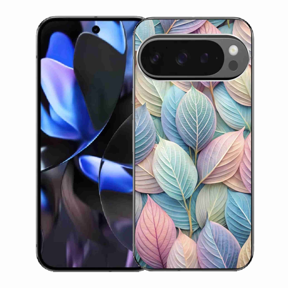 Zselés borítás mmCase a Google Pixel 9 Pro számára - pasztell levelek