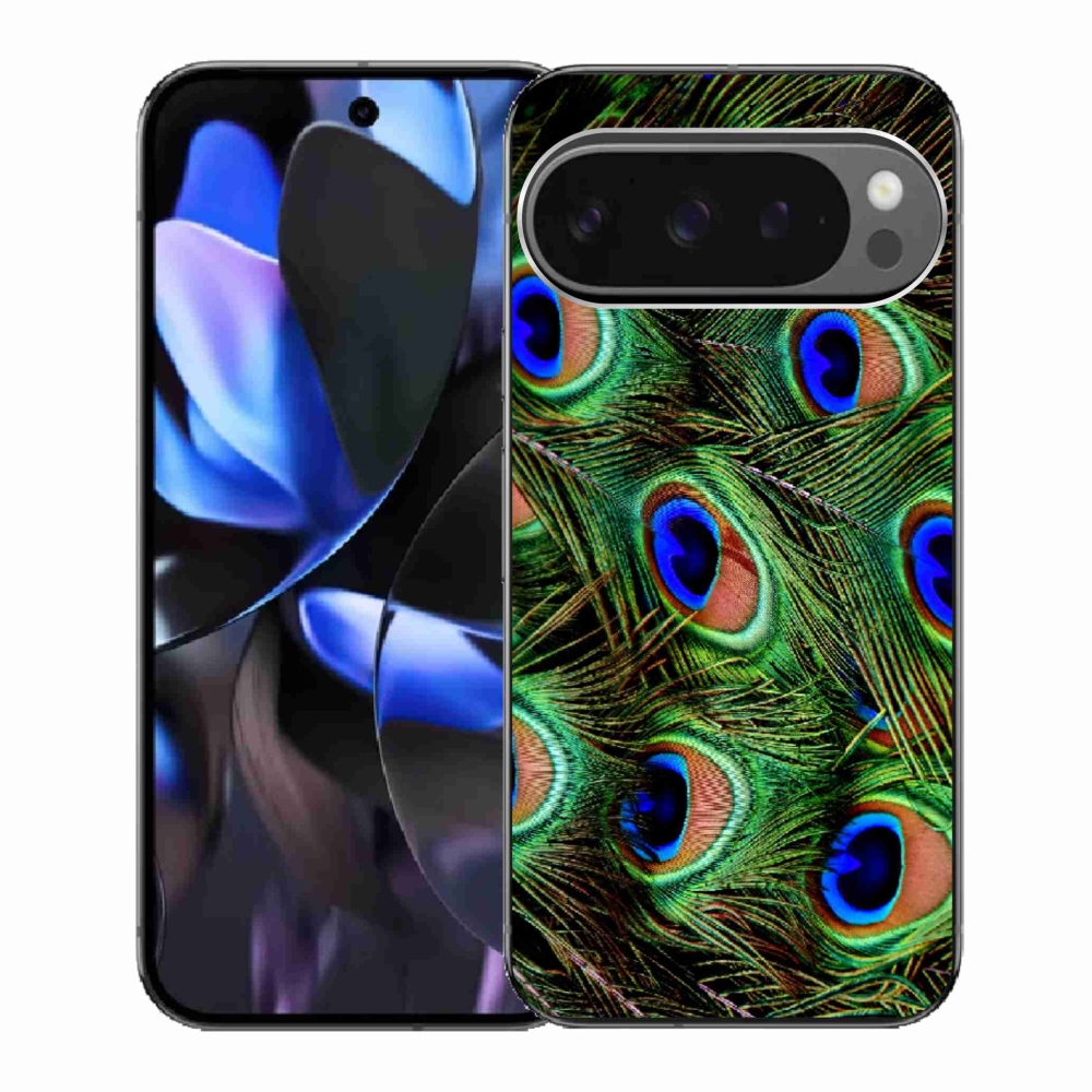 Zselés borítás mmCase a Google Pixel 9 Pro számára - pávatoll
