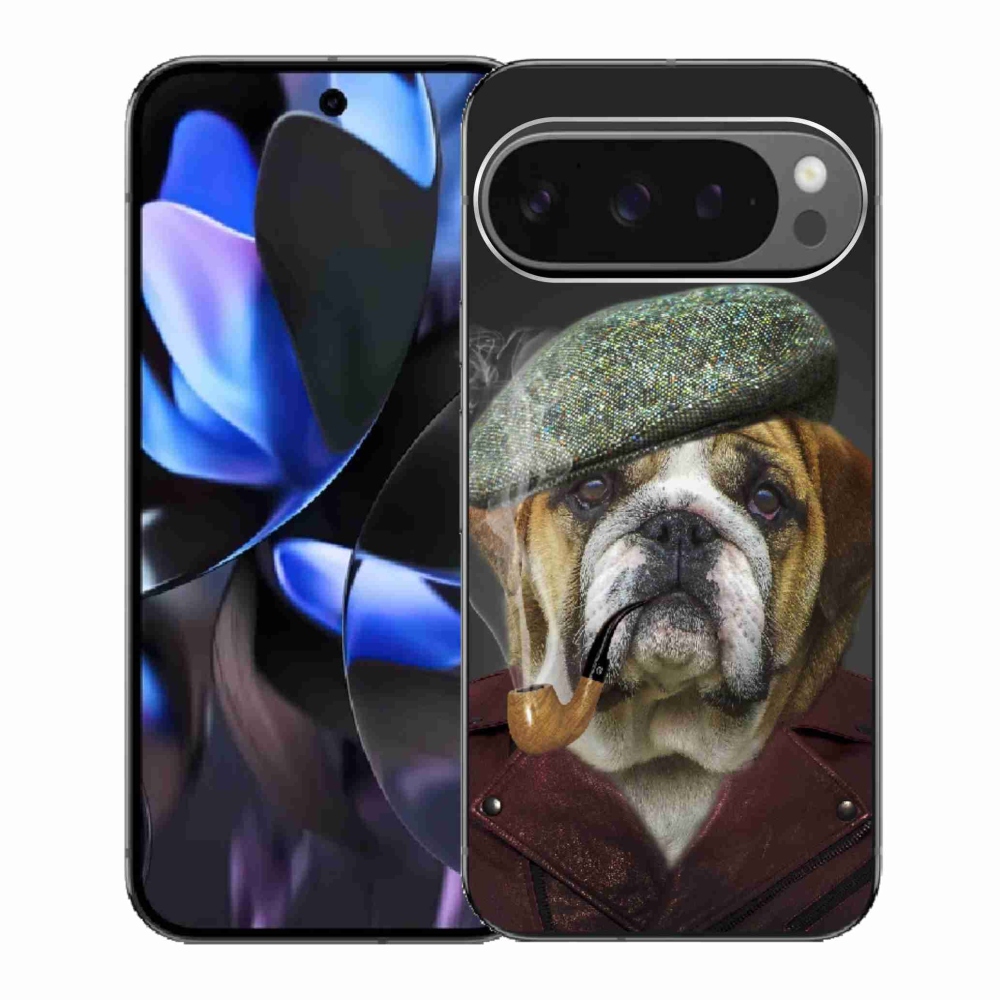 Gél borítás mmCase a Google Pixel 9 Pro számára - kutya csővel
