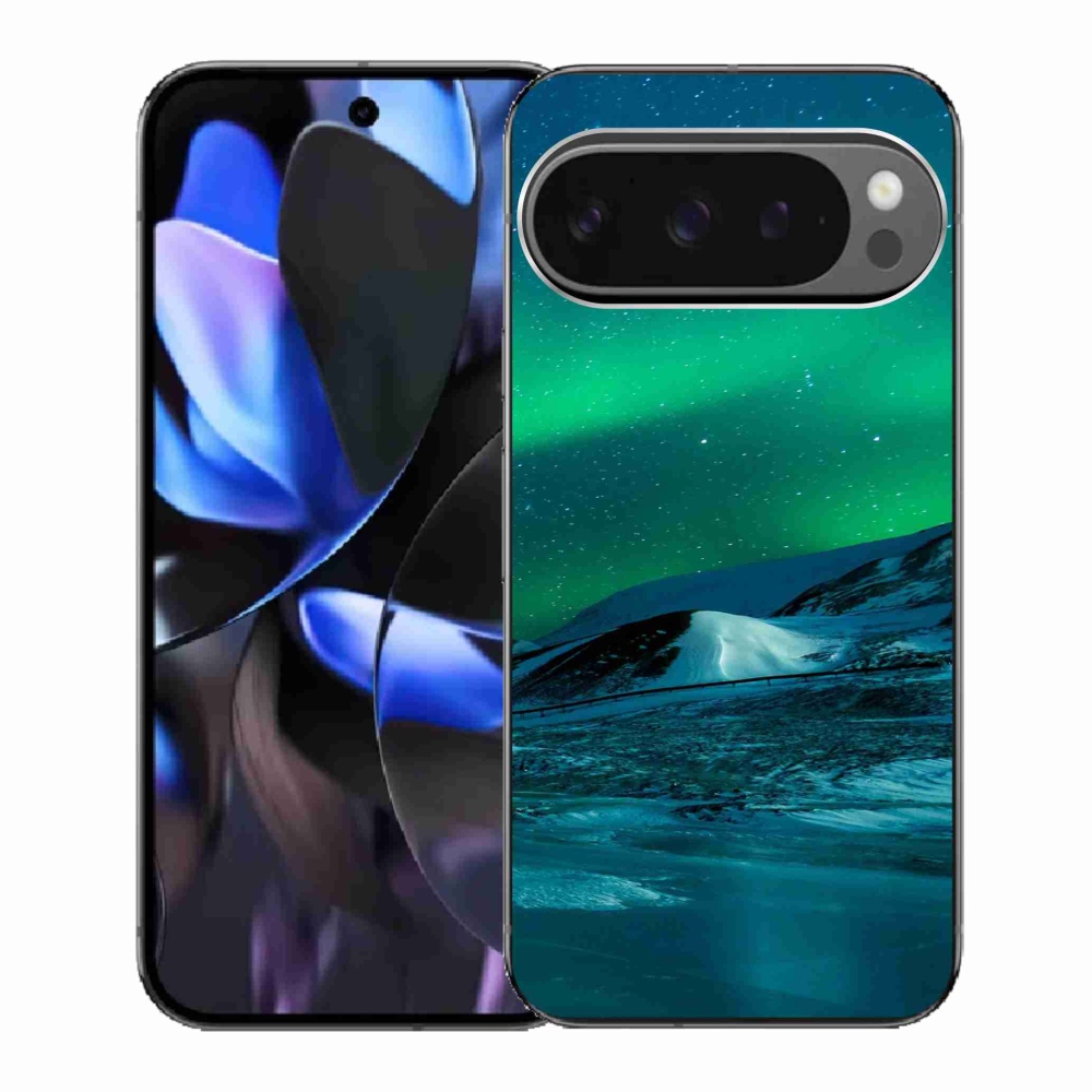 Zselés borítás mmCase a Google Pixel 9 Pro számára - sarki fény