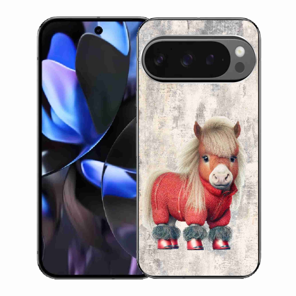 Gél borítás mmCase a Google Pixel 9 Pro számára - póni pulóverben