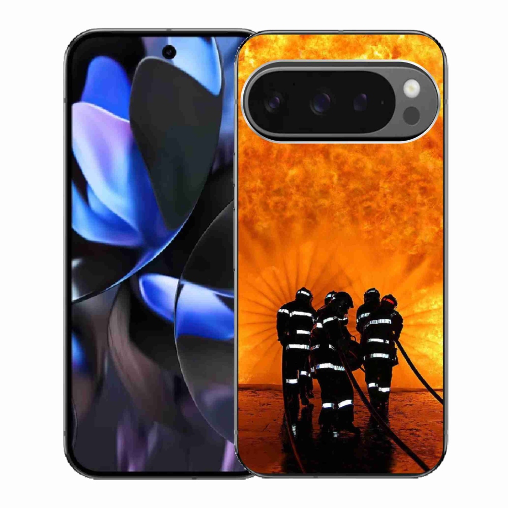 Zselés borítás mmCase a Google Pixel 9 Pro számára - Tűz