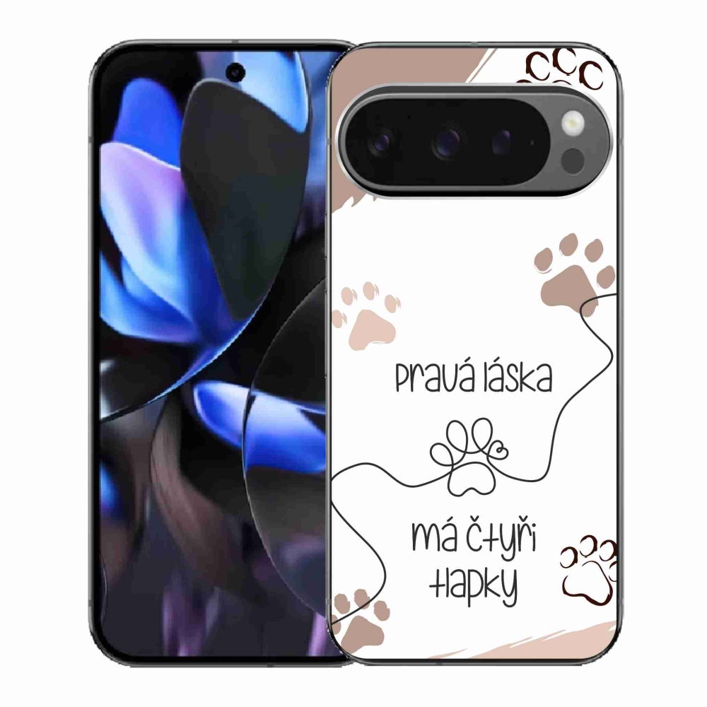 Gél borítás mmCase a Google Pixel 9 Pro számára - kutyamotívum 1 fehér háttér