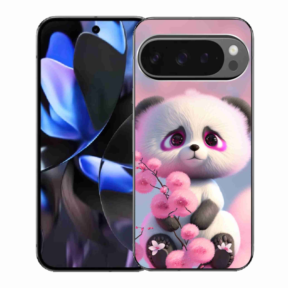 Gél borítás mmCase a Google Pixel 9 Pro számára - aranyos panda 1