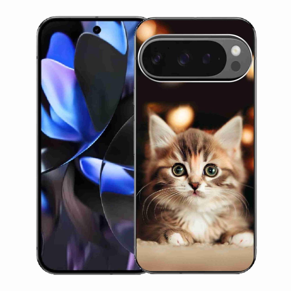 Gél borítás mmCase a Google Pixel 9 Pro számára - aranyos cica 2