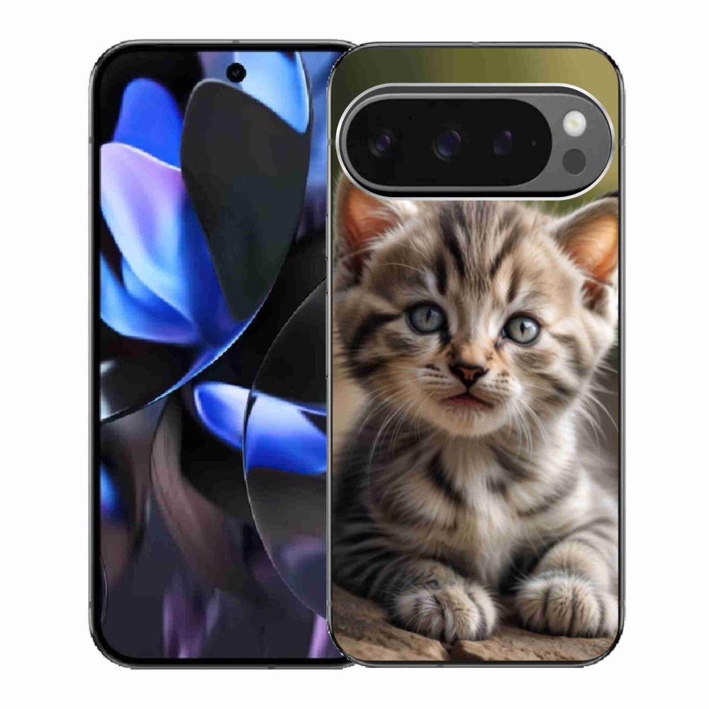 Gél borítás mmCase a Google Pixel 9 Pro számára - aranyos cica 9