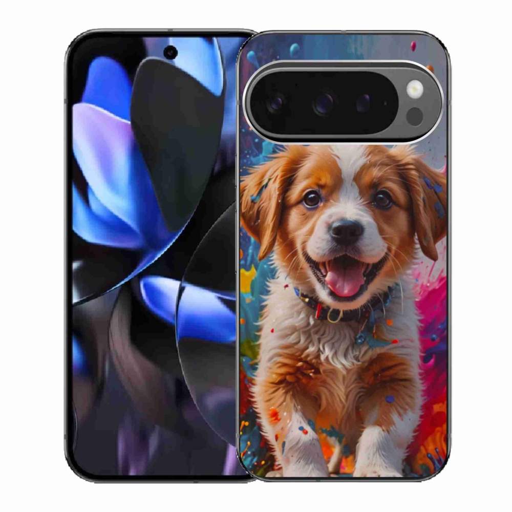 Gél borítás mmCase a Google Pixel 9 Pro számára - aranyos kiskutya 3