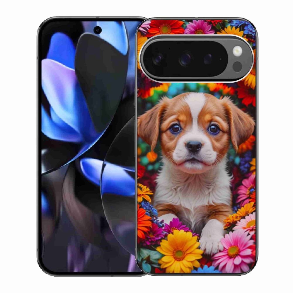 Gél borítás mmCase a Google Pixel 9 Pro számára - aranyos kiskutya