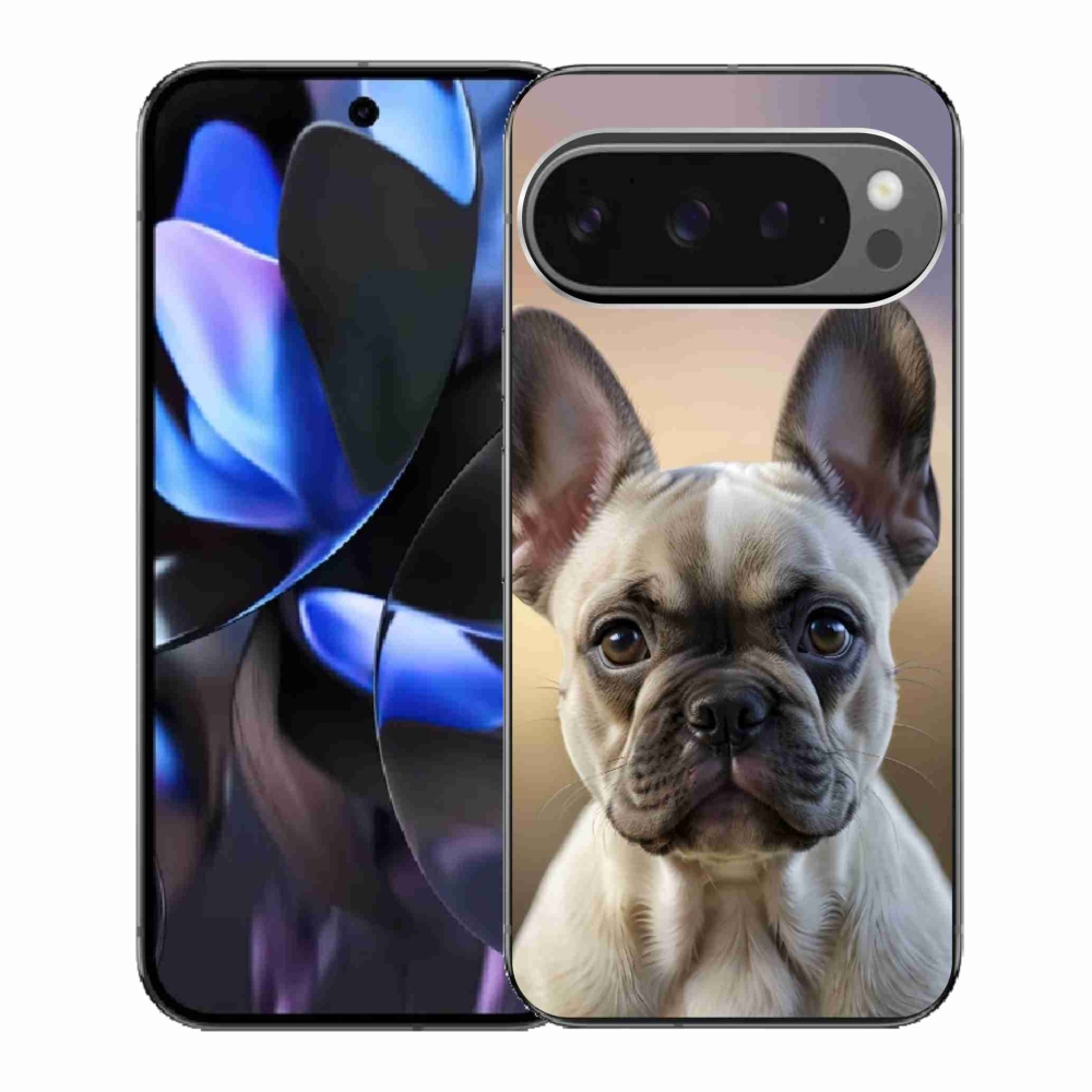 Gél borítás mmCase a Google Pixel 9 Pro számára - aranyos francia bulldog