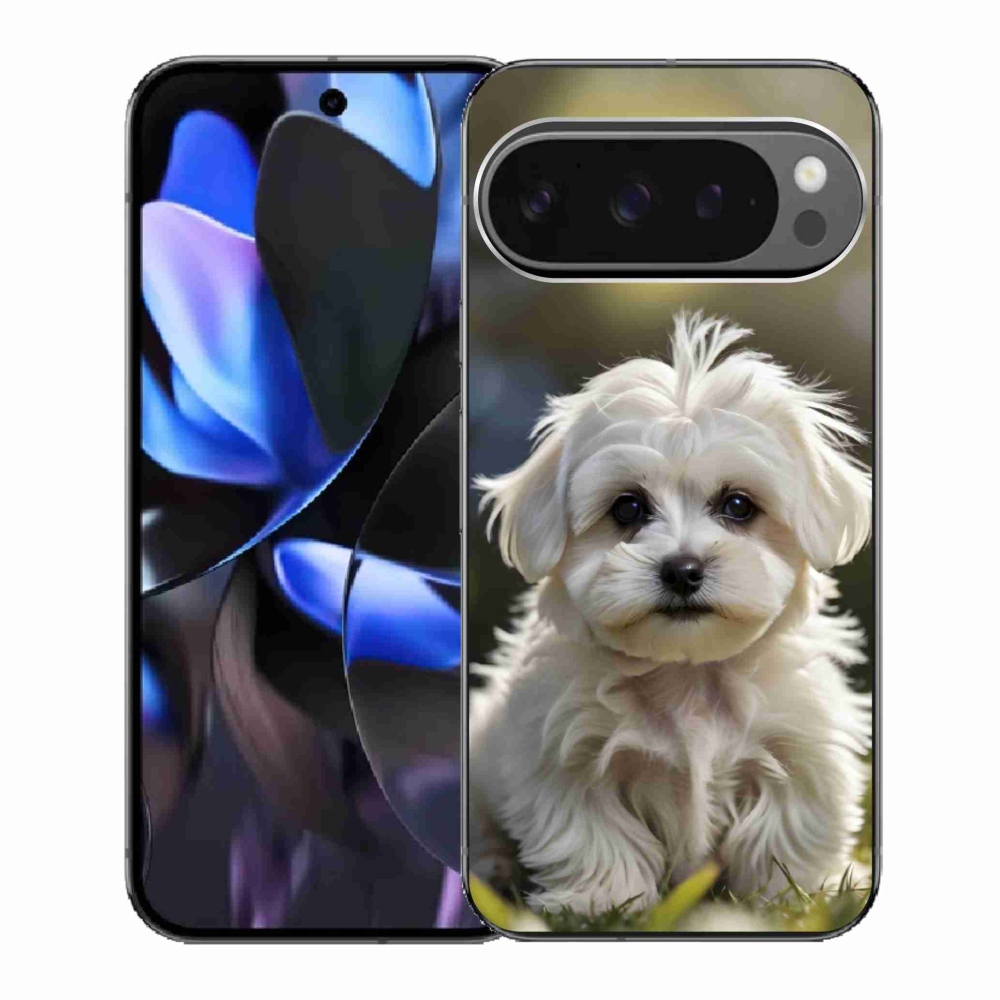 Gél borítás mmCase a Google Pixel 9 Pro számára - aranyos máltai kutya