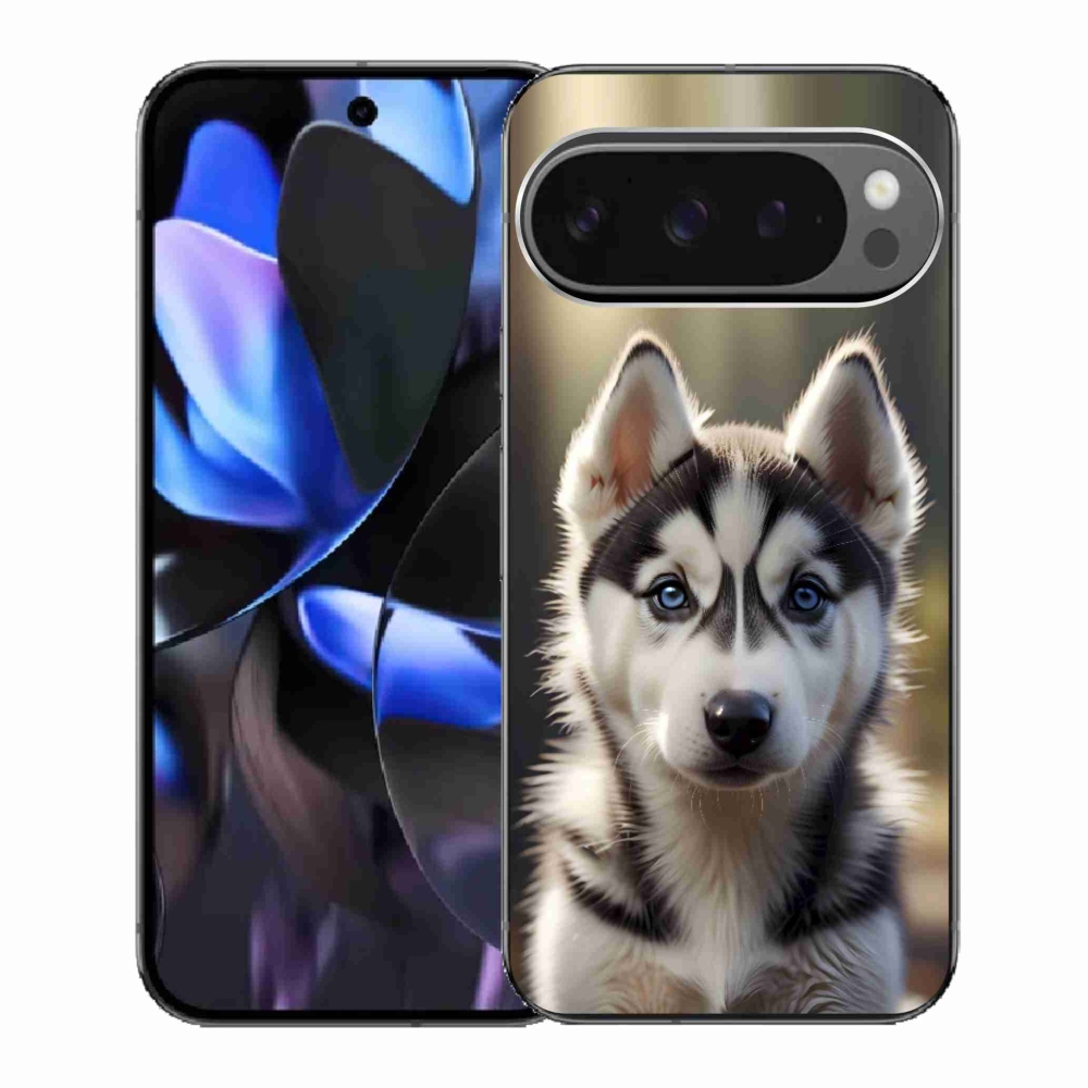 Gél borítás mmCase a Google Pixel 9 Pro-hoz - aranyos szibériai husky