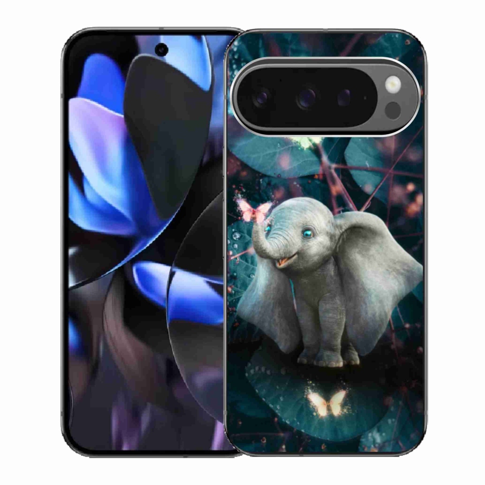 Gél borítás mmCase a Google Pixel 9 Pro számára - aranyos elefánt