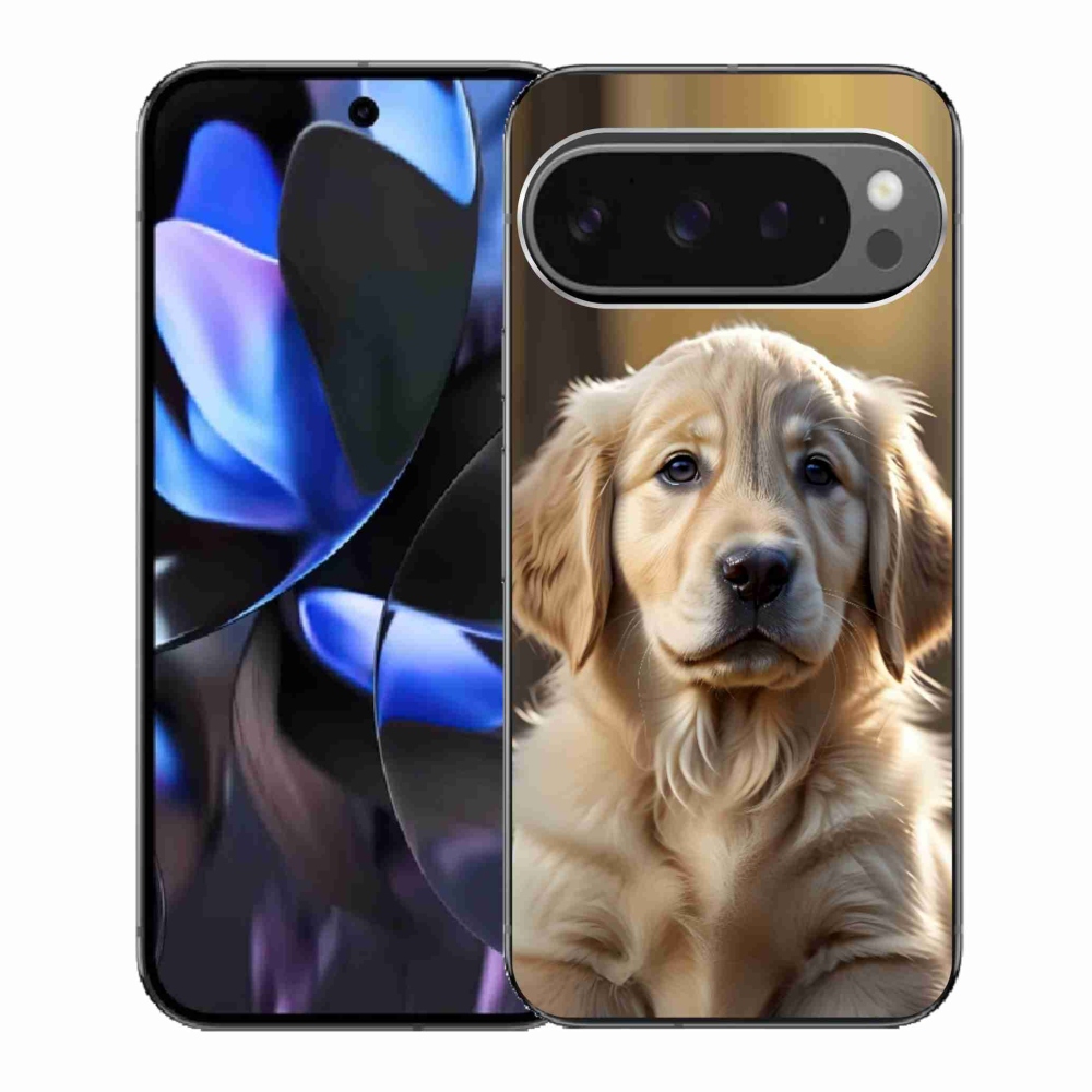 Gél borítás mmCase a Google Pixel 9 Pro számára - aranyos arany retriever