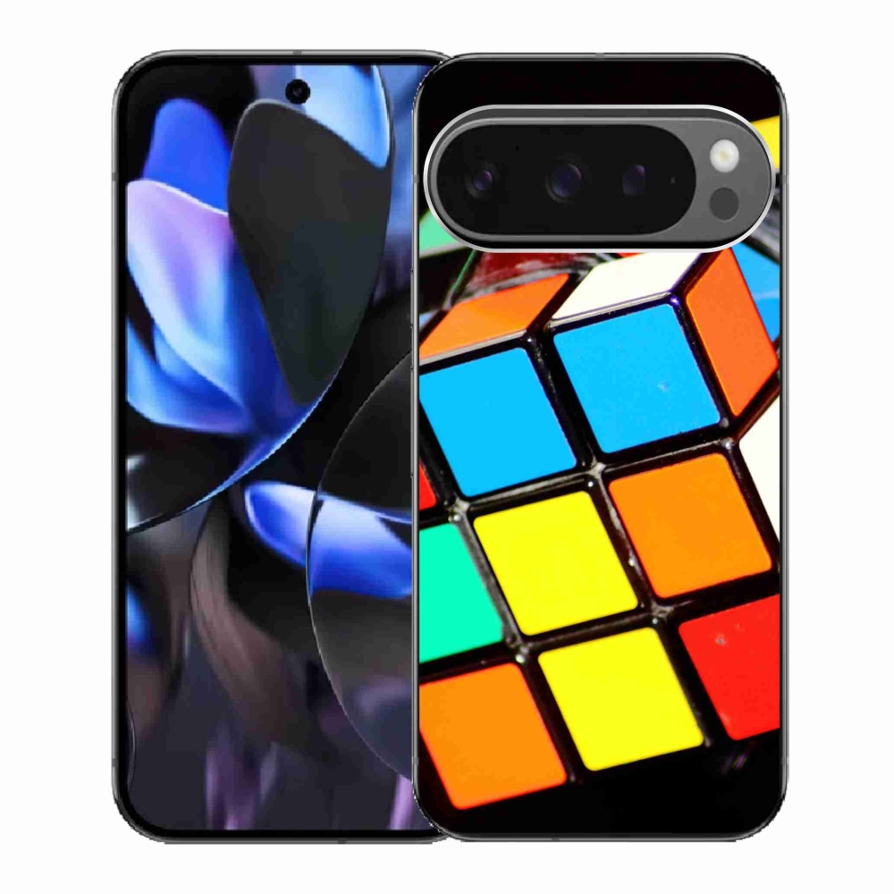 Gél borítás mmCase a Google Pixel 9 Pro számára - Rubik-kocka