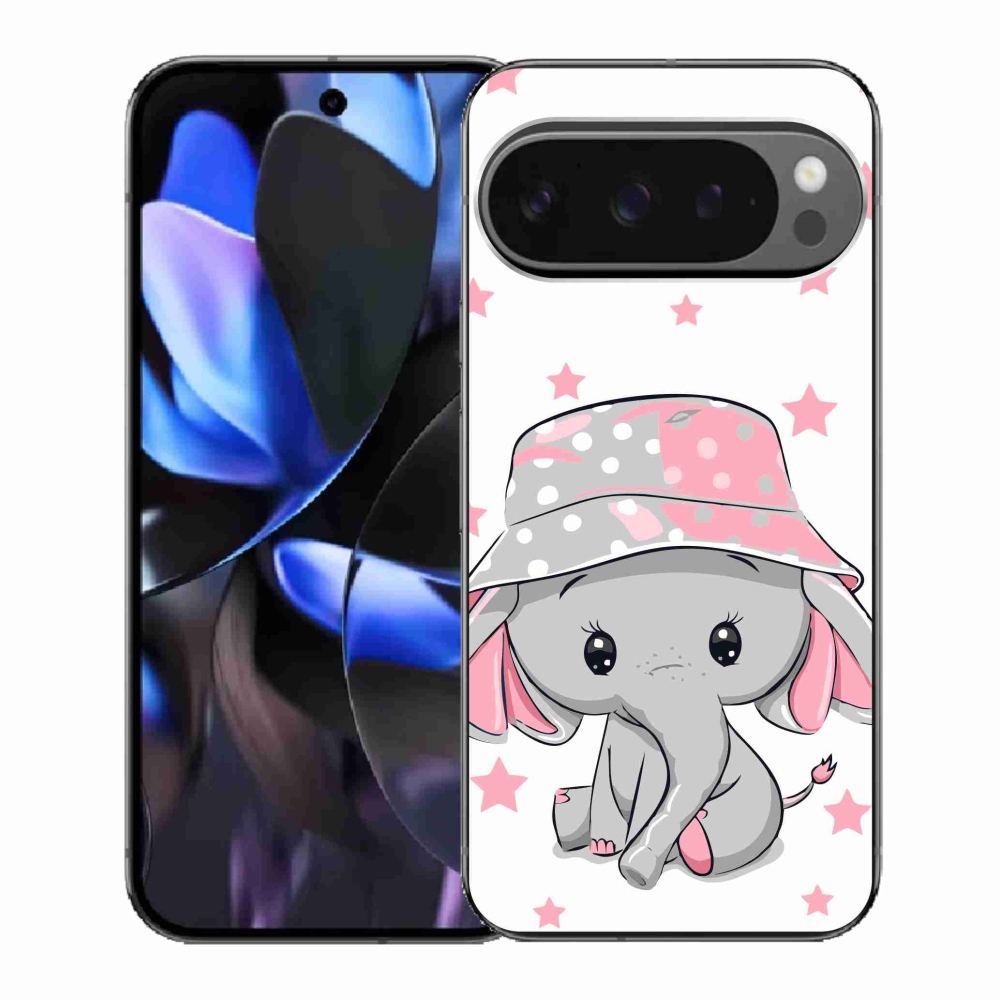 Gél borítás mmCase a Google Pixel 9 Pro számára - rózsaszín elefánt
