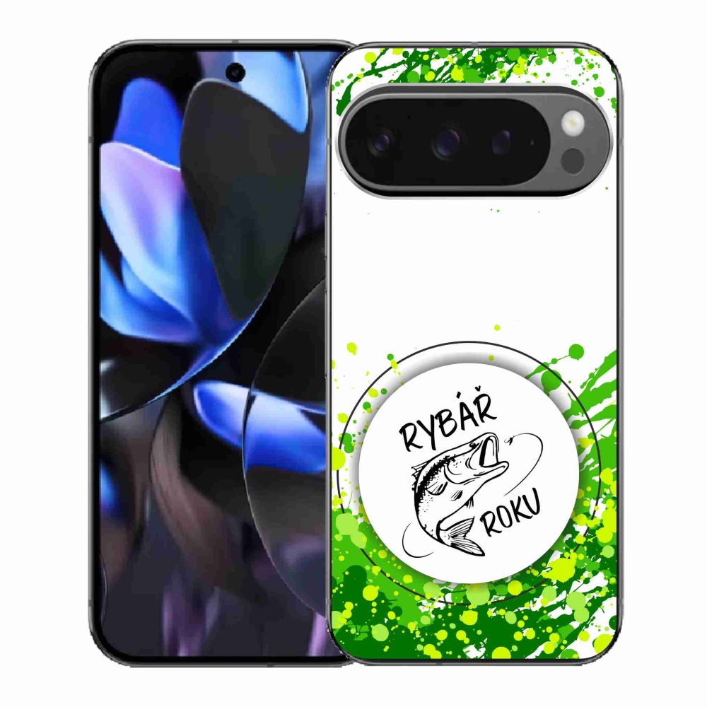 Gél borítás mmCase a Google Pixel 9 Pro számára - Az év halászának fehér háttere
