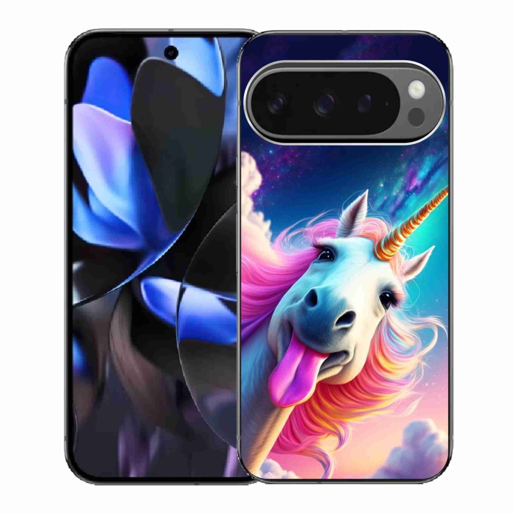 Zselés borítás mmCase a Google Pixel 9 Pro-hoz - őrült egyszarvú