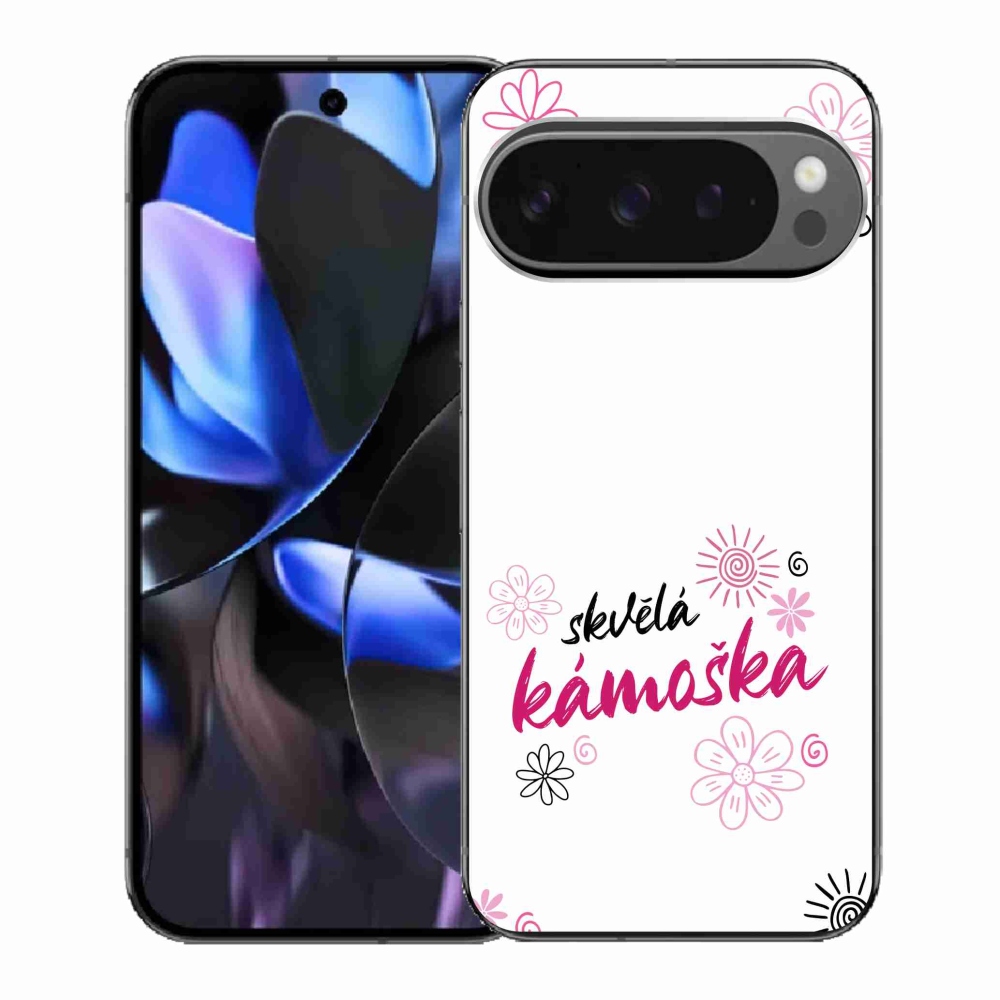 Gél borítás mmCase a Google Pixel 9 Pro - nagyszerű haver fehér háttérrel